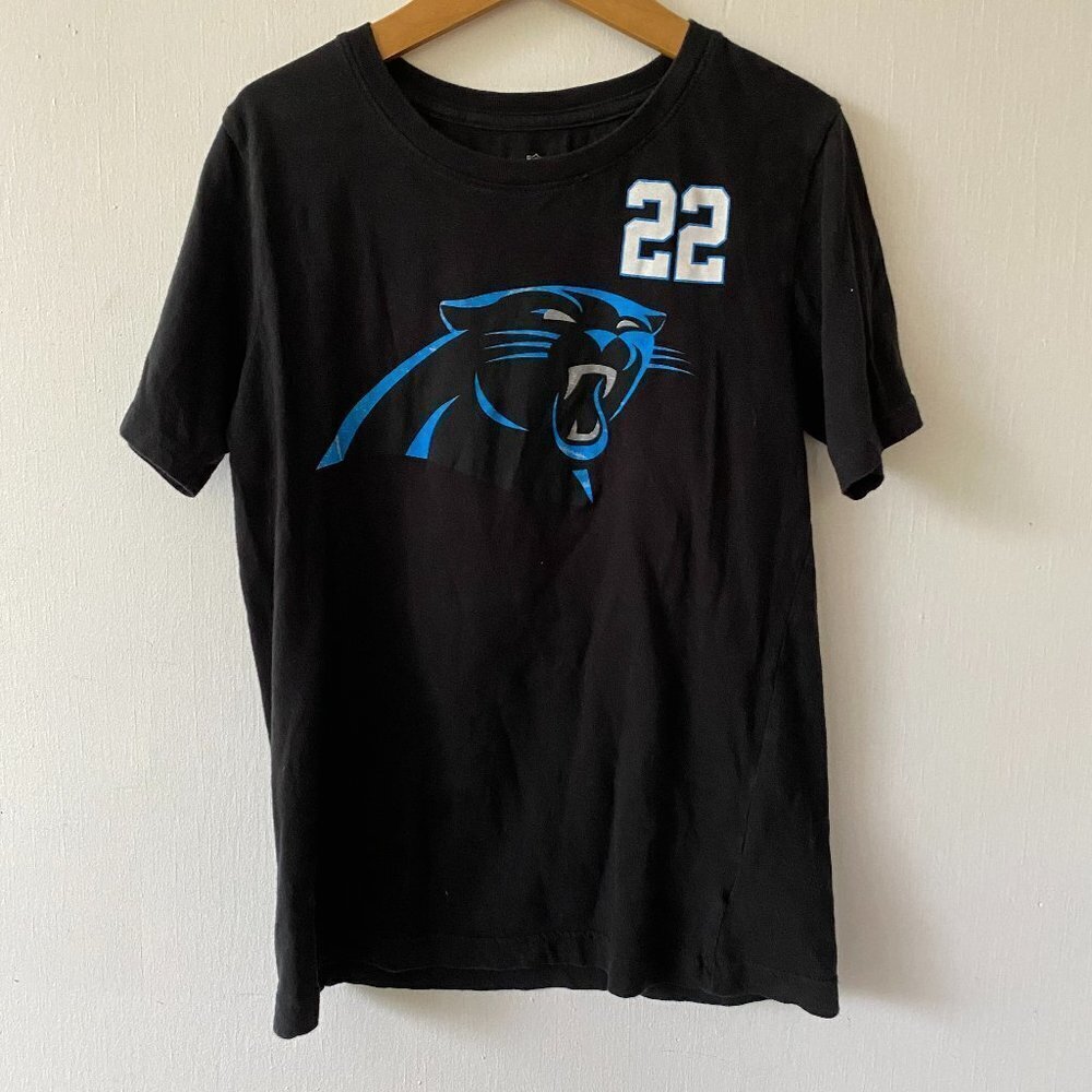 Carolina Panthers T-shirt Kids Large Christian McCaffrey Tee NFL